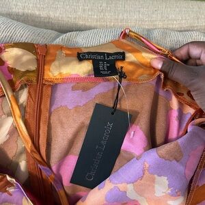 Christian Lacroix Floral Silk Dress